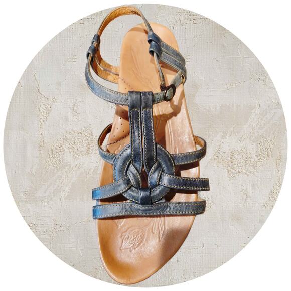 Born Green Leather Sandal Womens Size US 9 EU 40.5 - Picture 9 of 10